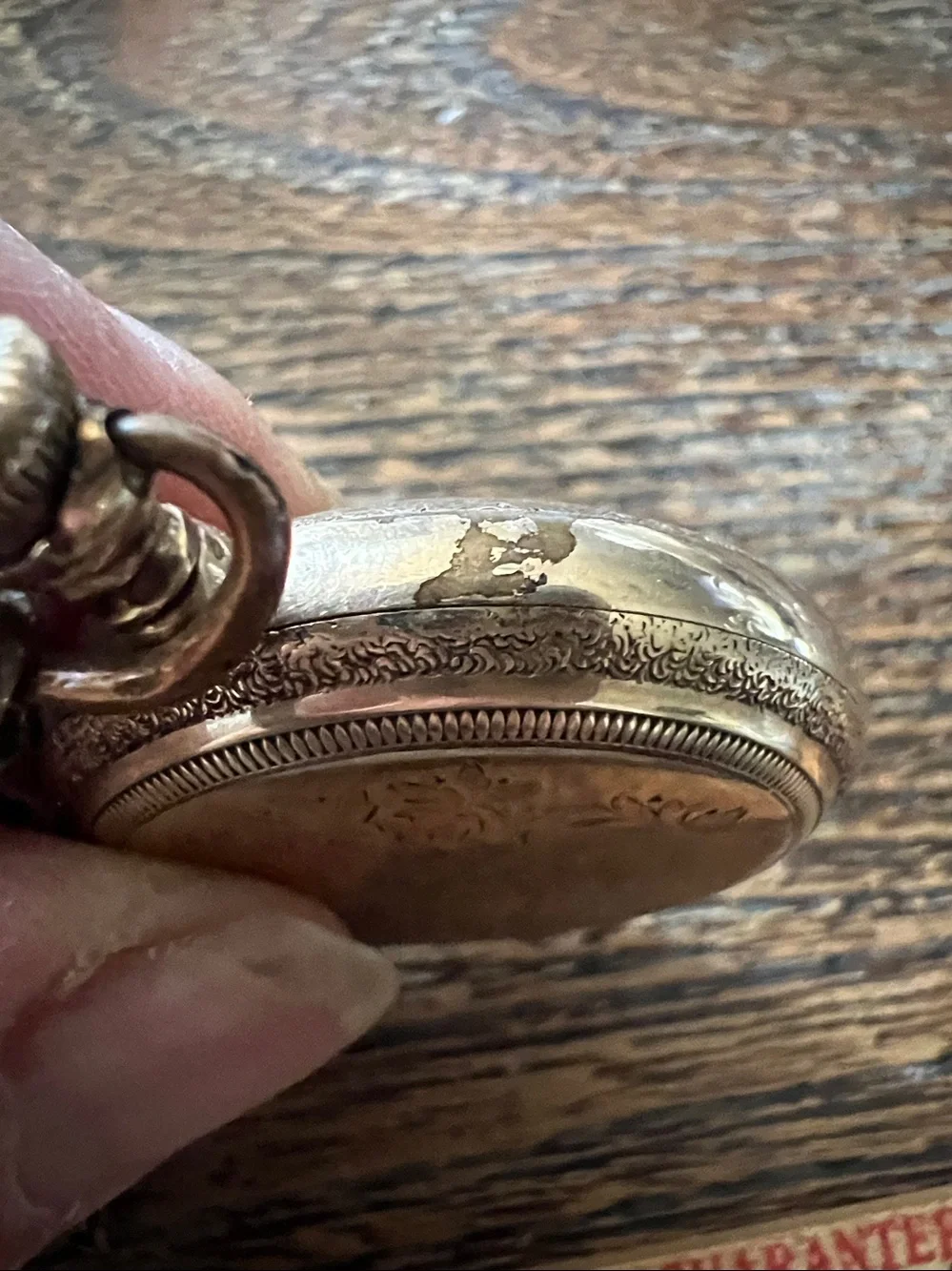Antique Illinois Springfield gold filled pocket watch chain Keystone 17 jewels
